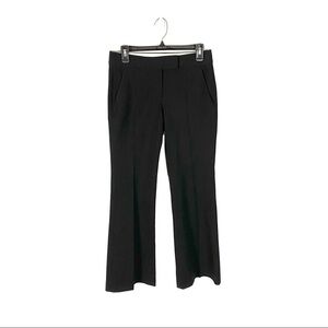 Theory Women's Black Pants Flare Stretch Polyester‎